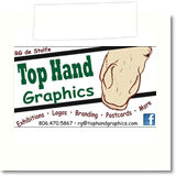 Top Hand Graphics business card ad